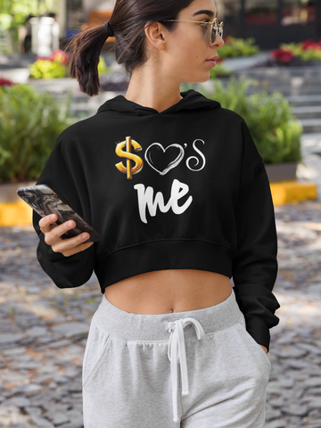 Image of Design By Javii Money Loves Me Crop Hoodie