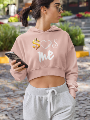Image of Design By Javii Money Loves Me Crop Hoodie