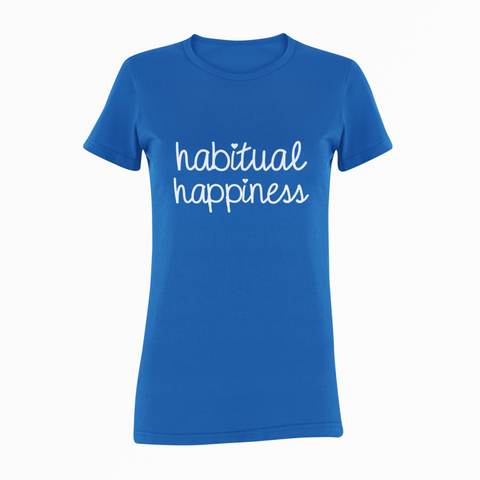 Image of Design By Javii Habitual Happiness Logo Women’s tee