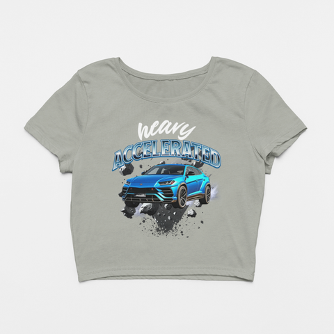 Image of Design By Javii Heavy Accelerated Women’s Crop Tee