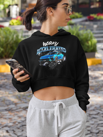 Image of Design By Javii Heavy Accelerated Crop Hoodie