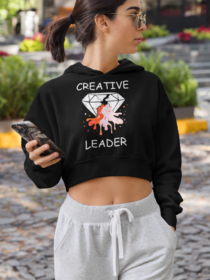 Design By Javii Creative Leader Crop Hoodie