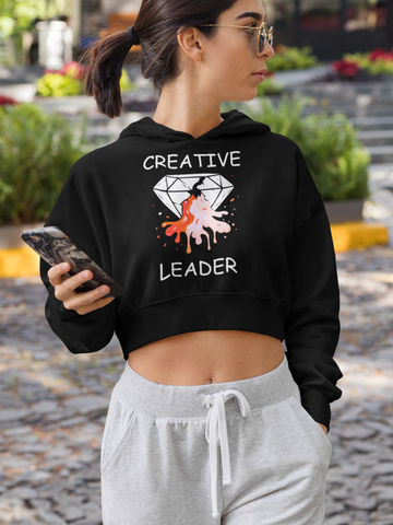 Image of Design By Javii Creative Leader Crop Hoodie