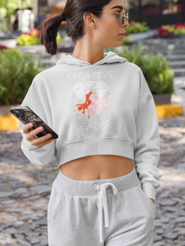 Image of Design By Javii Creative Leader Crop Hoodie