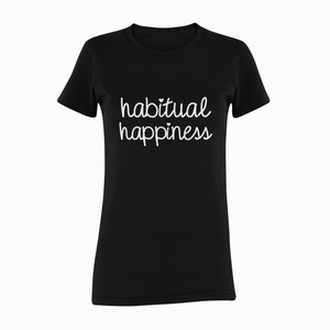 Design By Javii Habitual Happiness Logo Women’s tee