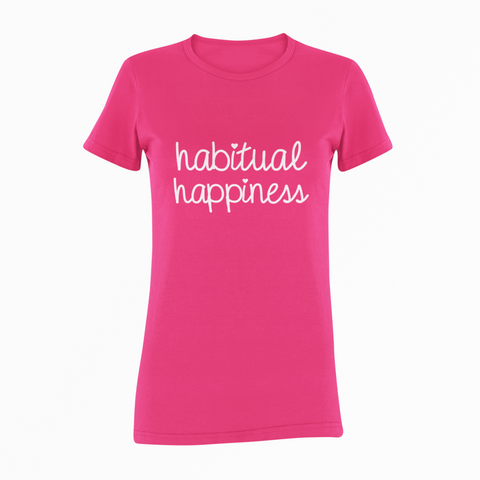 Image of Design By Javii Habitual Happiness Logo Women’s tee