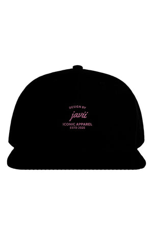 Pink Iconic apparel logo snapback hat