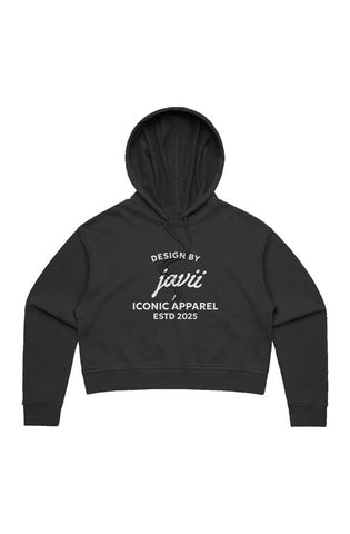 Image of Women’s iconic apparel logo crop hoodie