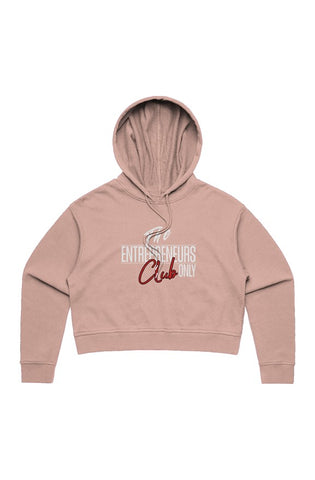 Image of Design By Javii Entrepreneurs Only Club Crop Hoodie