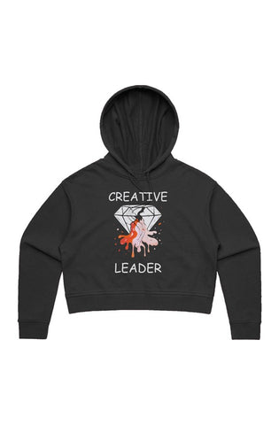 Image of Women’s creative leader crop hoodie 