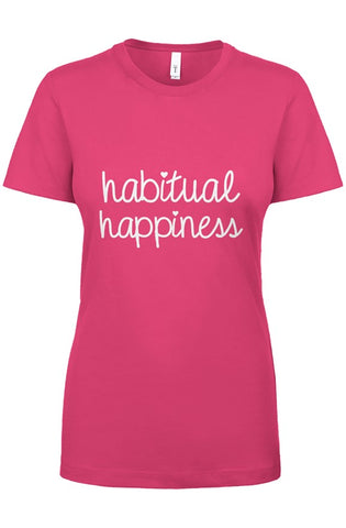 Image of Design By Javii Habitual Happiness Logo Women’s tee
