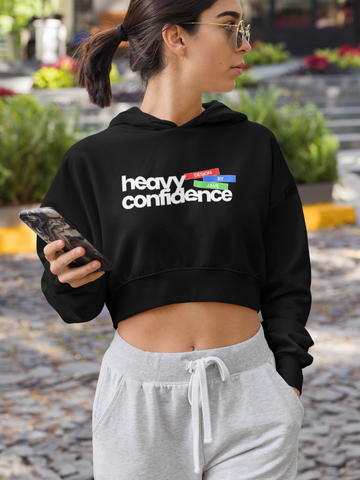 Image of Design By Javii Heavy Confidence Crop Hoodie