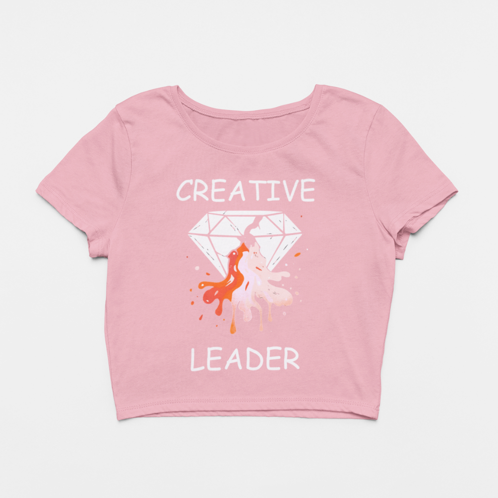Design By Javii Creative Leader Women’s Crop Tee