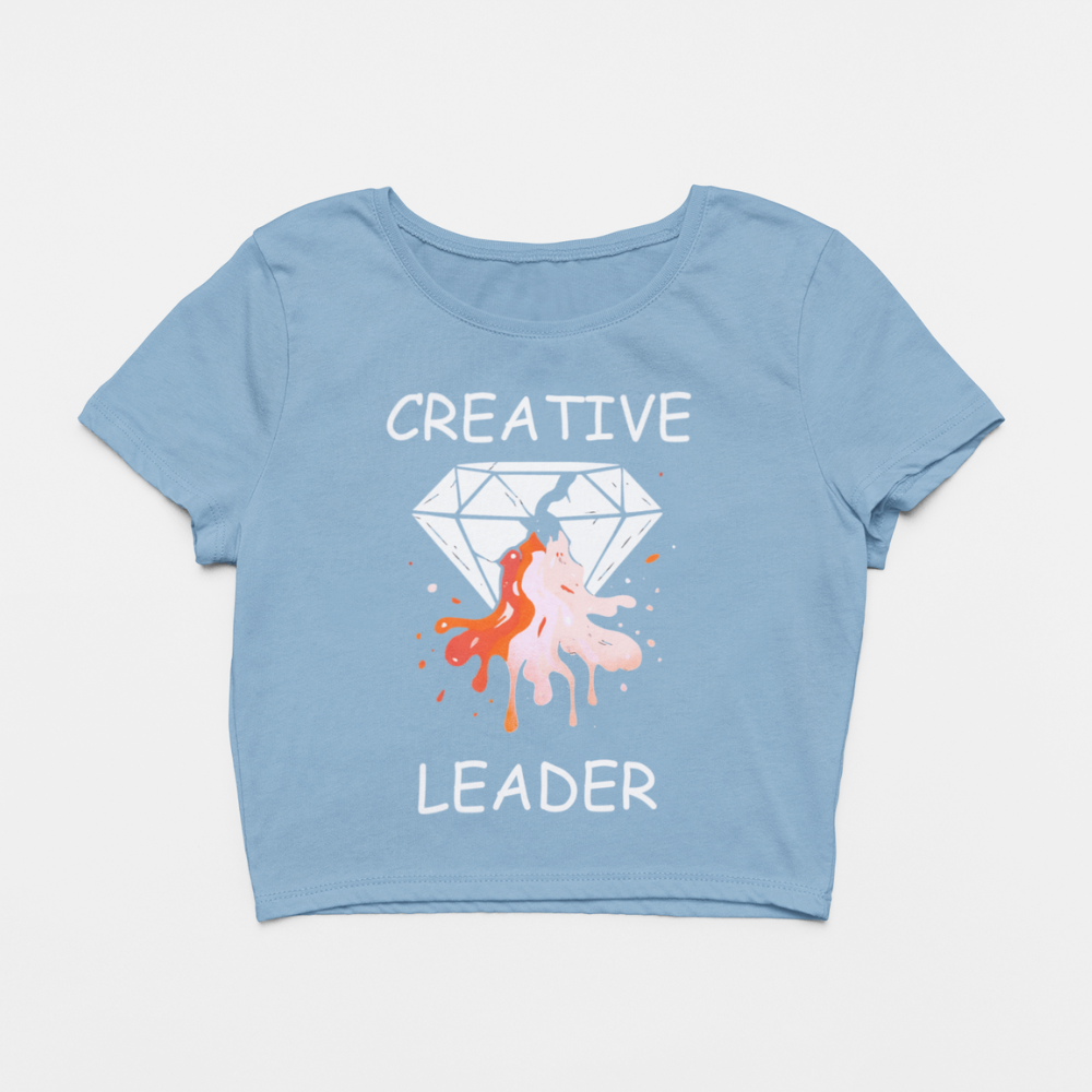 Design By Javii Creative Leader Women’s Crop Tee