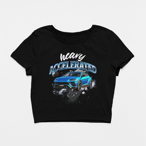 Image of Design By Javii Heavy Accelerated Women’s Crop Tee
