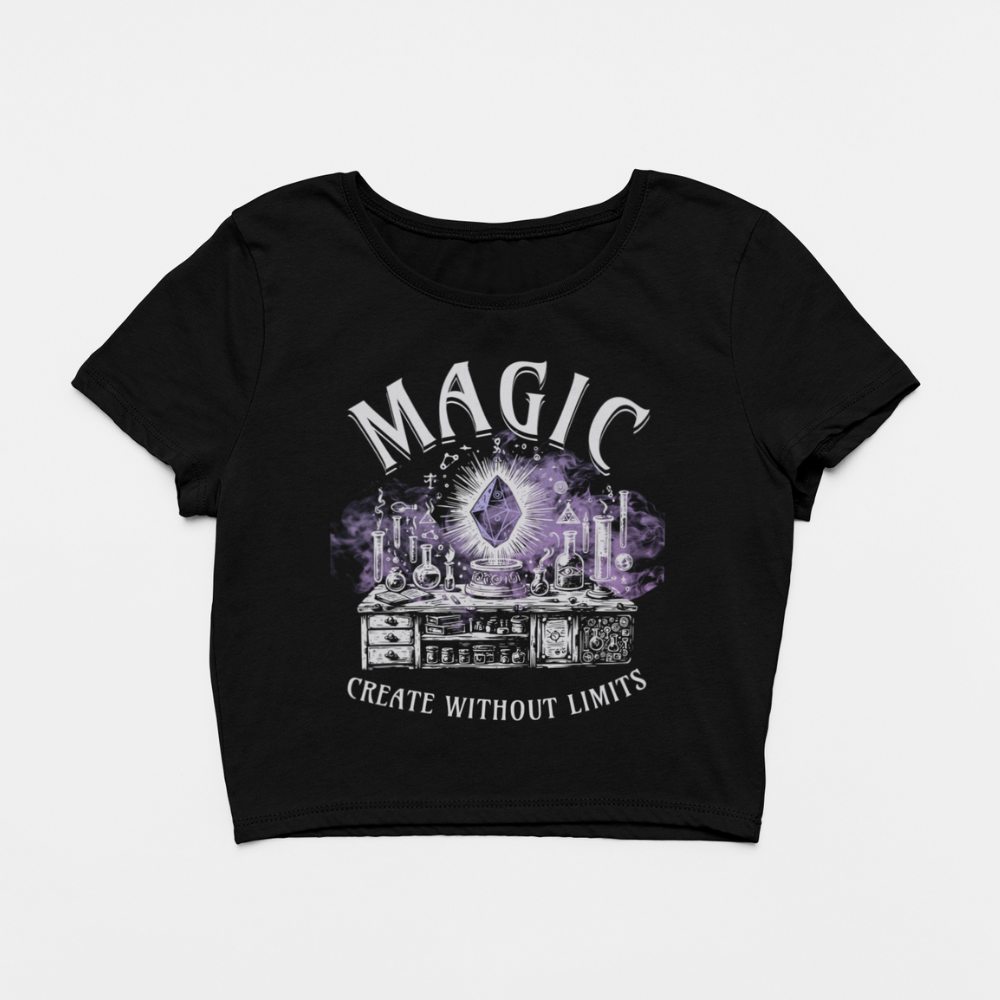 Design By Javii Heavy Confidence Women’s Crop Tee