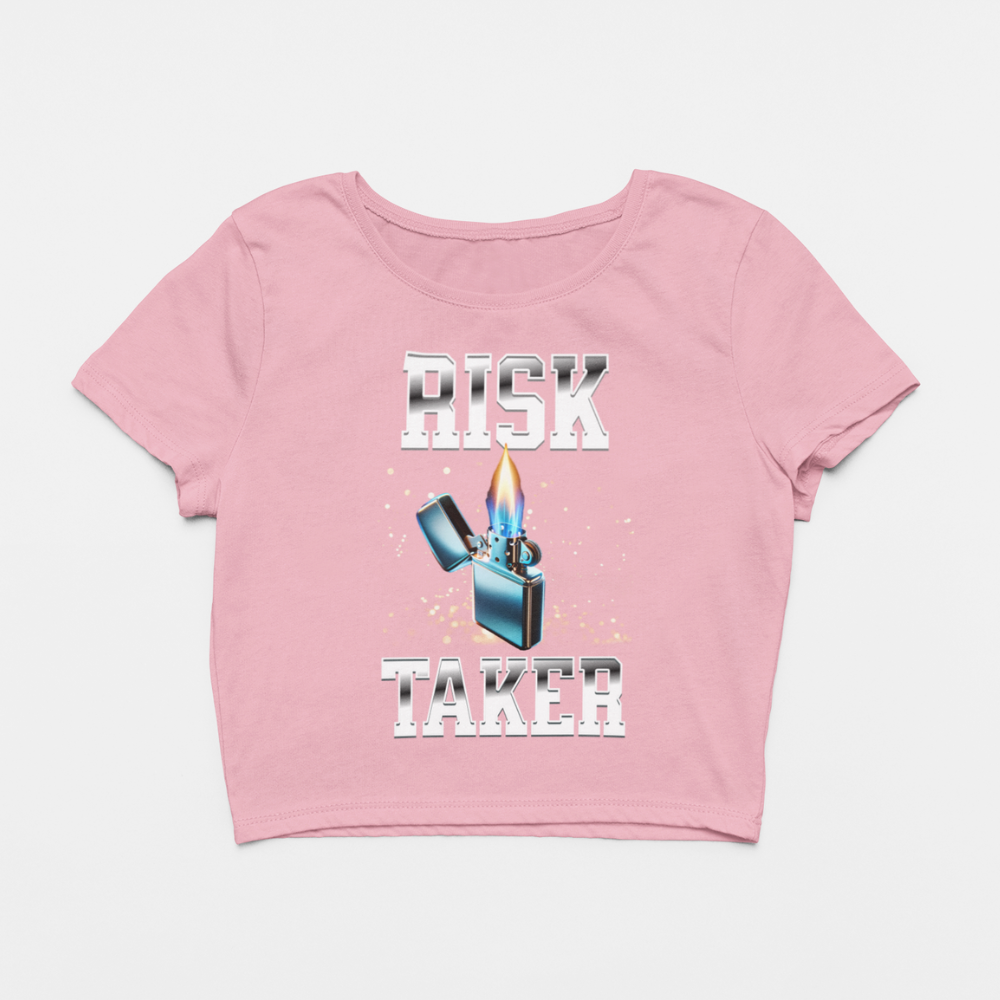 Design By Javii Risk Taker Women’s Crop Tee