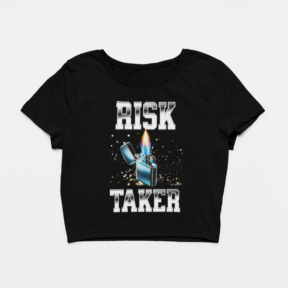 Design By Javii Risk Taker Women’s Crop Tee
